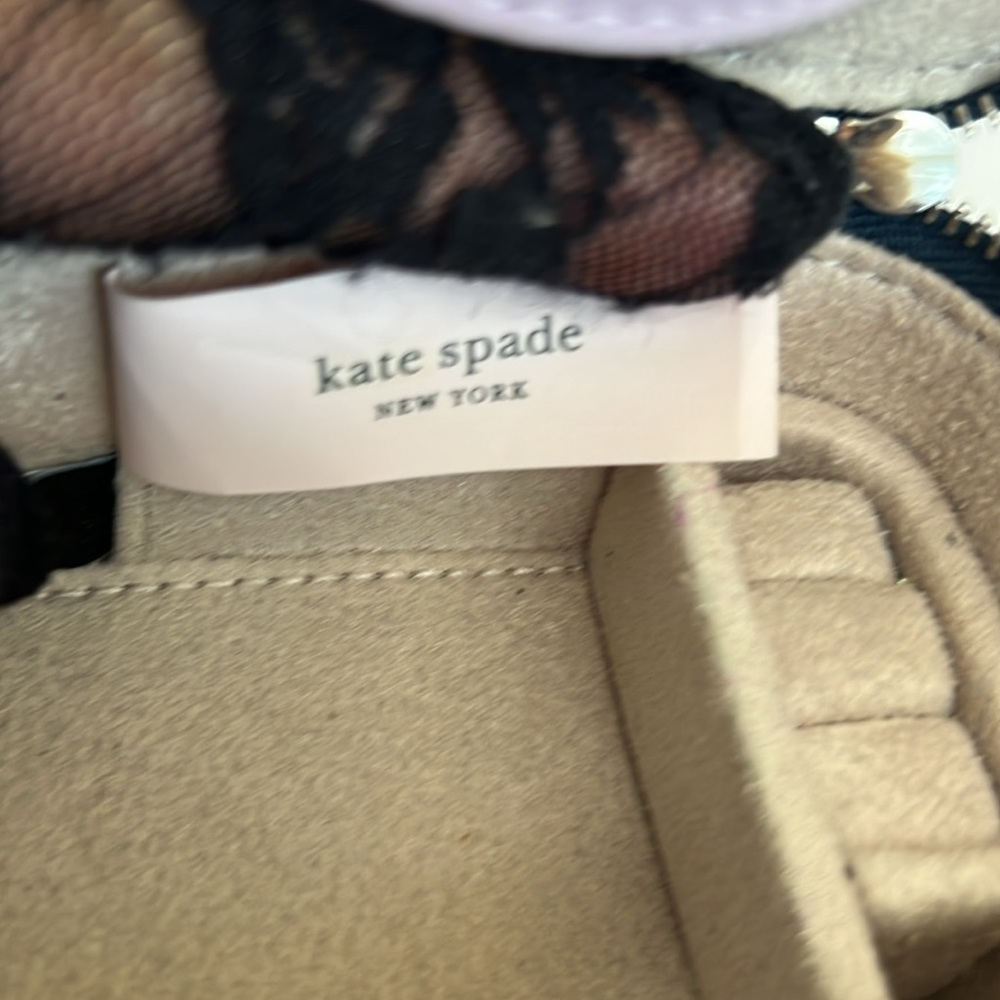 Kate Spade NWOT Navy Blue with Floral Accent jewelry box - Picture 8 of 8